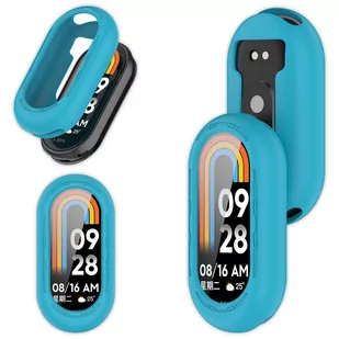 Etui silikonowe Vanfone do Xiaomi Mi Band 8, niebieskie - Akcesoria do smartwatchy - miniaturka - grafika 1