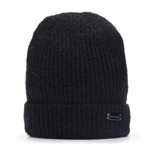 Damska czapka z mechatej dzianiny typu beanie - Czapki damskie - miniaturka - grafika 1