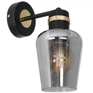 Milagro Ścienna LAMPA industrialna RICHMOND MLP6536 szklana OPRAWA kinkiet loftowy czarny przezroczysty MLP6536 - Lampy ścienne - miniaturka - grafika 1