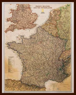 Mały naukowiec - Francja, Belgia, Holandia Executive - mapa ścienna polityczna do wpinania - pinboard, 1:1 953 000, National Geogrphic - miniaturka - grafika 1