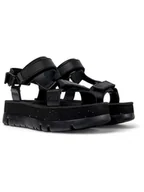 Sandały damskie - Camper Skórzane sandały w kolorze czarnym - miniaturka - grafika 1