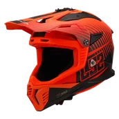Kaski motocyklowe - Kask Cross LS2 MX708 Fast II Duck Hi-Vis Pomarańczowy/Czerwony MatowyL - miniaturka - grafika 1