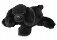 Maskotki i pluszaki - Maskotka Piesek Czarny Labrador Młody Leżący - 28cm - miniaturka - grafika 1