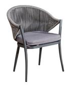 Fotele i krzesła ogrodowe - Krzesło ogrodowe z plecionej liny BREVE - miniaturka - grafika 1