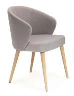 Krzesła - Tapicerowane szare krzesło na bukowych nogach - Gifix 4X - miniaturka - grafika 1