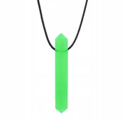 Gryzaki dla dzieci - Gryzak Logopedyczny Terapeutyczny Naszyjnik ARK Krypto-Bite Trans.Zielony - miniaturka - grafika 1