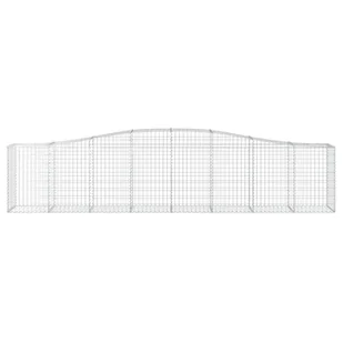 VIDAXL Kosze gabionowe, 3 szt, 400x50x80/100 cm, galwanizowane żelazo - Ogrodzenia - miniaturka - grafika 5