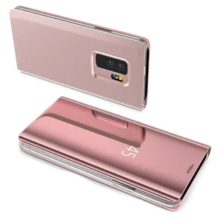 cofi1453® Smart View Mirror Smart Cover Etui kompatybilne z Samsung Galaxy S22 (SM-S901B) Etui ochronne Etui ochronne przezroczyste różowe - Etui i futerały do telefonów - miniaturka - grafika 1