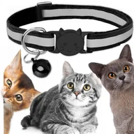 Obroże dla kotów - OBROŻA DLA KOTA KOTKA ODBLASKOWA Z DZWONECZKIEM KOT PIES LEKKA WYGODNA - miniaturka - grafika 1