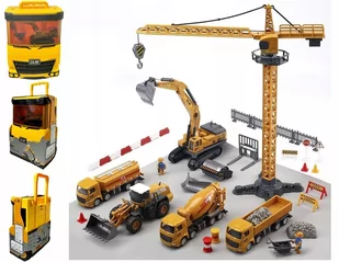 DUŻA WALIZKA ZESTAW POJAZDY BUDOWLANE KOPARKA DŹWIG CIĘŻARÓWKI FIGURKI - Samochody i pojazdy dla dzieci DUŻA WALIZKA ZESTAW POJAZDY BUDOWLANE KOPARKA DŹWIG CIĘŻARÓWKI FIGURKI - Samochody i pojazdy dla dzieci - miniaturka - grafika 1