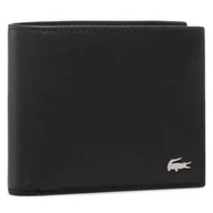 Portfele - Duży Portfel Męski Lacoste Small Billfold NH1115FG Czarny - miniaturka - grafika 1