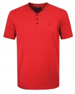Koszulki męskie - T-SHIRT Męski Koszulka w Serek CZERWONA Bawełniana TOOL L Pako Jeans - miniaturka - grafika 1