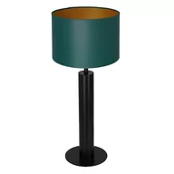Lampy stojące - Luminex Table lamps 3666 Lampa stołowa lampka 1x60W E27 czarny/zielony/złoty - miniaturka - grafika 1