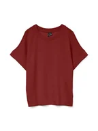 Koszulki i topy damskie - Vero Moda Koszulka w kolorze czerwonym - miniaturka - grafika 1