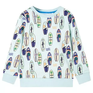 Bluza dziecięca, jasnoniebieski melanż, 116 - Bluzy dla dziewczynek - miniaturka - grafika 1