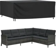Pokrowce na meble ogrodowe - vidaXL Pokrowce na meble ogrodowe 2 szt. czarne 250x210x90cm Wodoodporne - miniaturka - grafika 1
