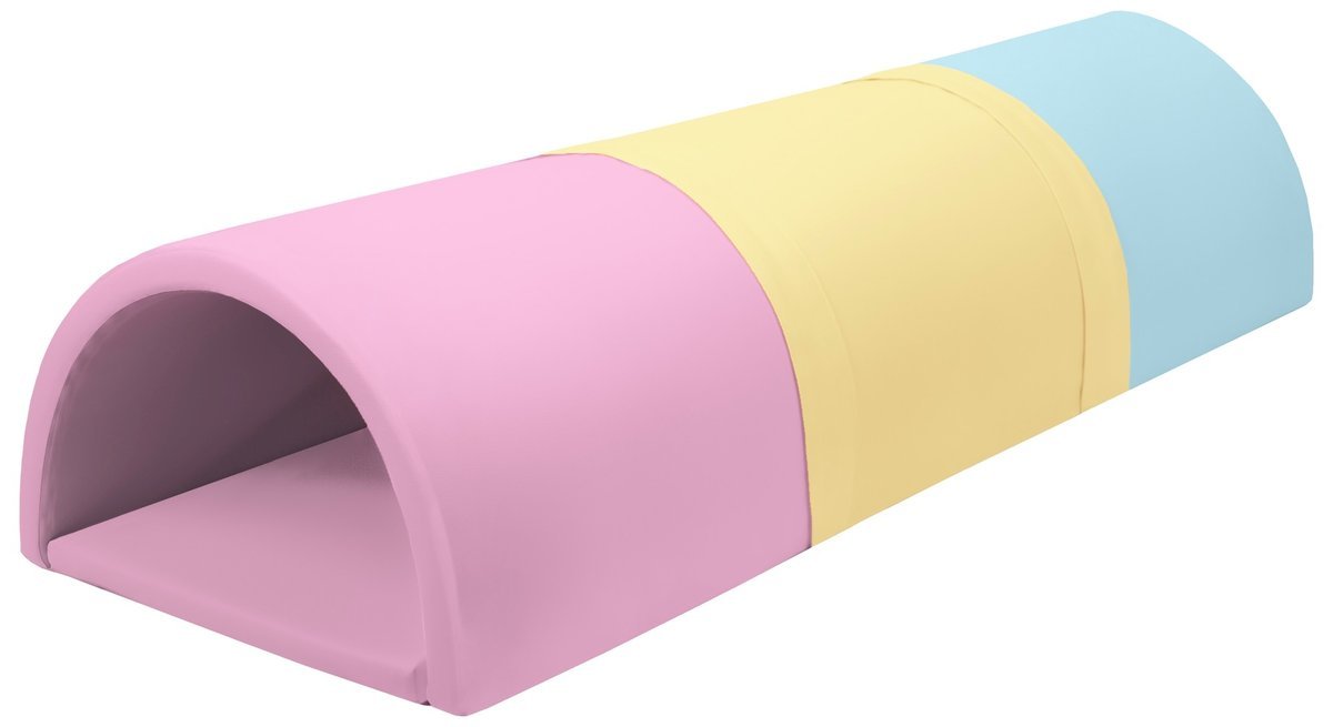 Piankowy 3-częściowy I-Tunel (kolor: różowy, niebieski, żółty (pastel))