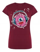 Koszulki i topy damskie - T-Shirt fajny kolorowy nadruk Potwór Muzyka r.XXL - miniaturka - grafika 1