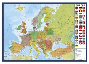 Mapa Europy - podkładka na biurko - Podkładki na biurko - miniaturka - grafika 1