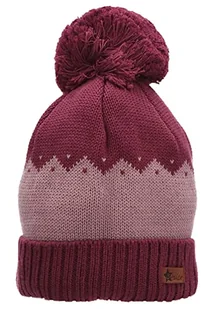 Sterntaler Dziewczęca GOTS czapka z pomponem koperta czapka, różowa, 55 - Czapki damskie - miniaturka - grafika 1