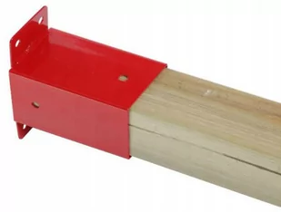 Łącznik ścienny do huśtawki belka kwadratowa 9x9cm czerwon - Place zabaw - miniaturka - grafika 1