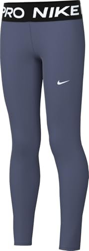 Nike Pro Dri-Fit legginsy dla starszych dzieci (dziewcząt), niebieskie/czarne/białe, DA1028-491, S