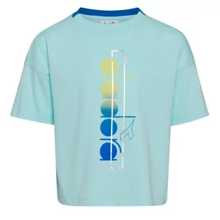 Koszulka dziecięca DIADORA JG. T-SHIRT SS LOGO MANIA - Koszulki dla dziewczynek - miniaturka - grafika 1
