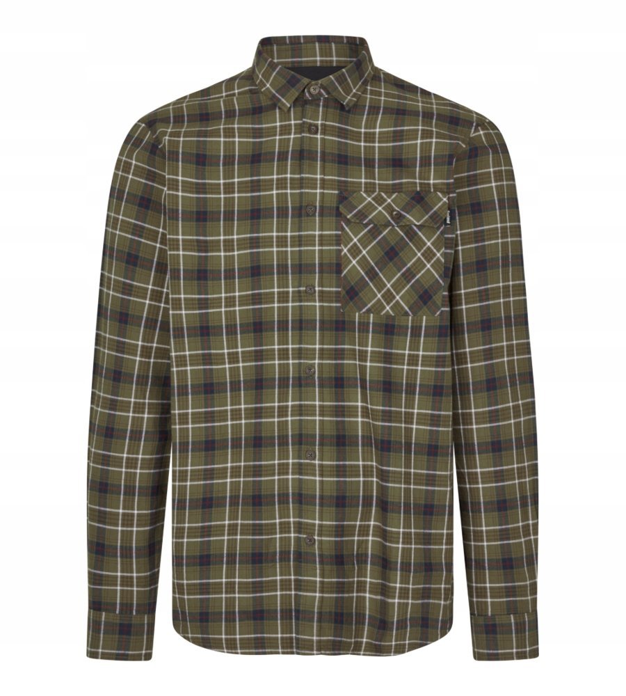 KOSZULA FLANELOWA SEELAND GLEN - Grape Leaf/Dark Navy Check -2XL