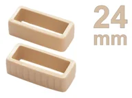 Akcesoria do smartwatchy - Szlufka do paska 24mm beżowa, para / sleek&handy - miniaturka - grafika 1