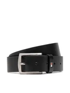 Paski - Tommy Hilfiger Pasek Męski New Denton 3.5 Belt AM0AM08360 Czarny - miniaturka - grafika 1
