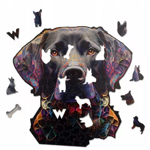 Puzzle drewniane PIES Labrador 140 elementów L - Puzzle - miniaturka - grafika 1