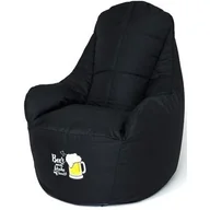 Pufy i podnóżki - Pufa worek sako BOSS czarny XXL 140x90 - miniaturka - grafika 1