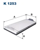 Filtry kabinowe - FILTRON Filtr kabinowy K1253 - miniaturka - grafika 1