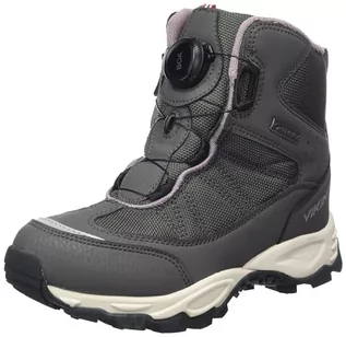 Buty dla dziewczynek - Viking Buty dziecięce Bjork Warm GTX Boa Snow Boot, uniseks, Charcoal Dusty Pink, 28 EU - grafika 1