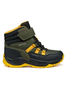Geox Botki zimowe "Sentiero" w kolorze khaki - Botki damskie - miniaturka - grafika 1