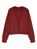 Swetry damskie - Vero Moda Kardigan w kolorze bordowym - miniaturka - grafika 1
