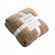 Koce - Koc 200 cm x 230 cm odcienie żółtego - miniaturka - grafika 1