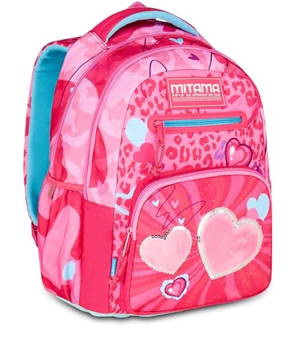 Mitama New Plus FURRYPINK, Fuksja, plecak szkolny, 30 l, bardzo pojemny, ergonomiczny, wytrzymały plecak dla dziewcząt, fuksja, Taglia unica, na co dzień, Produkt wysokiej, Taille unique, Casual