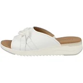 Klapki i japonki damskie - CAPRICE Klapki damskie 9-9-27206-20 płaskie, białe nappa, rozmiar 37 EU, White Nappa, 37 eu - miniaturka - grafika 1