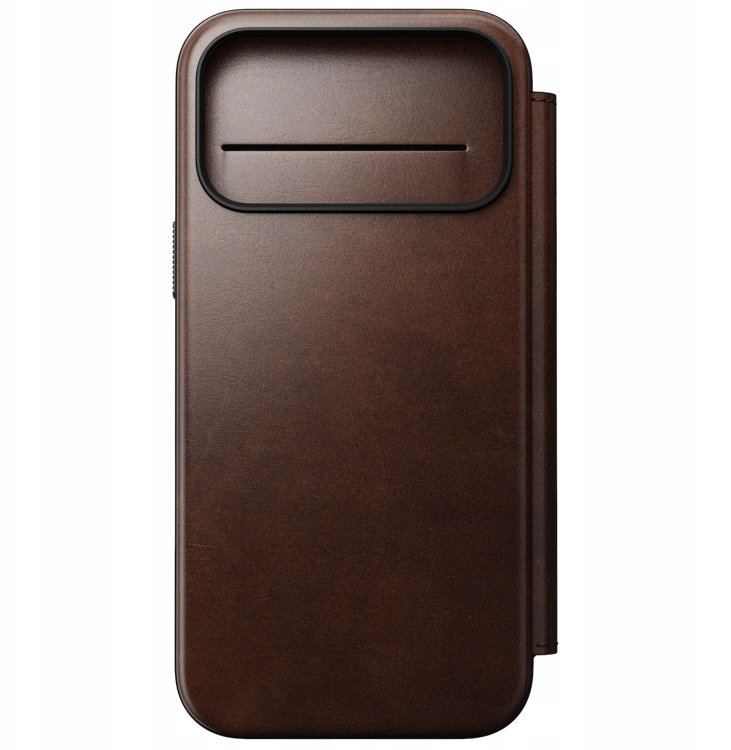 Nomad Modern Leather Folio, rustic brown Horween - iPhone 17 Pro Max
