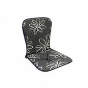 Poduszki ogrodowe - Sun garden Poduszka na krzesło SAMOA - szare z kwiatami 30200-700 - miniaturka - grafika 1