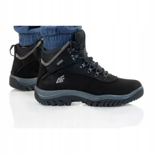 Buty 4F M H4Z20-OBMH205 Czarny 44 - Buty trekkingowe męskie - miniaturka - grafika 1