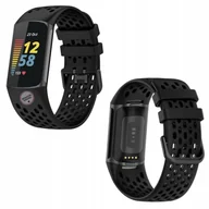 Akcesoria do smartwatchy - Pasek Puro SPORT PLUS Fitbit CHARGE 6 / 5 Czarny Braders - miniaturka - grafika 1