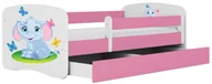 Łóżka dla dzieci i młodzieży - Łóżko dla dziewczynki z szufladą mix 80x160 A3-P82 - miniaturka - grafika 1
