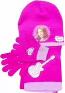 Dresy i komplety dla dziewczynek - Komplet dla dzieci- czapka, szalik i rękawiczki z postaciami z filmu Violetta - miniaturka - grafika 1