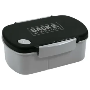 Śniadaniówka BackUp 7 B56 czarny/szary DERFORM - Lunch boxy - miniaturka - grafika 1