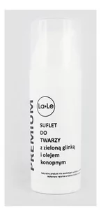 La-Le La-Le Suflet do twarzy z zieloną glinką i olejem konopnym 60ml - Kremy do twarzy - miniaturka - grafika 1