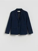 Kurtki i płaszcze dla chłopców - Reserved - Elegancka marynarka z wiskozą - granatowy - miniaturka - grafika 1