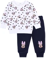 Moda i Uroda OUTLET - Komplet: Biała Bluza Myszka Minnie Z Granatowymi Spodniami Dresowymi - miniaturka - grafika 1