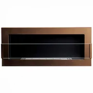 Biokominki - Biokominek 900x400mm Globmetal brązowy z szybą kod: 001.06.009.01 + Sprawdź na SuperWnetrze.pl - miniaturka - grafika 1